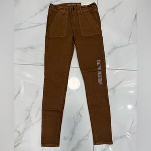 American Eagle Outfitters Tan Stretch Pants leggings size 4